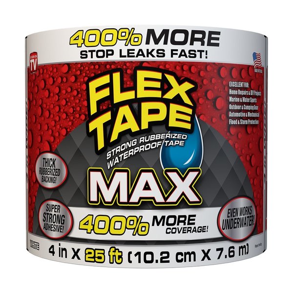 Flex Seal Flex Tape White Max 4In X 25Ft Tape TFSMAXWHT04